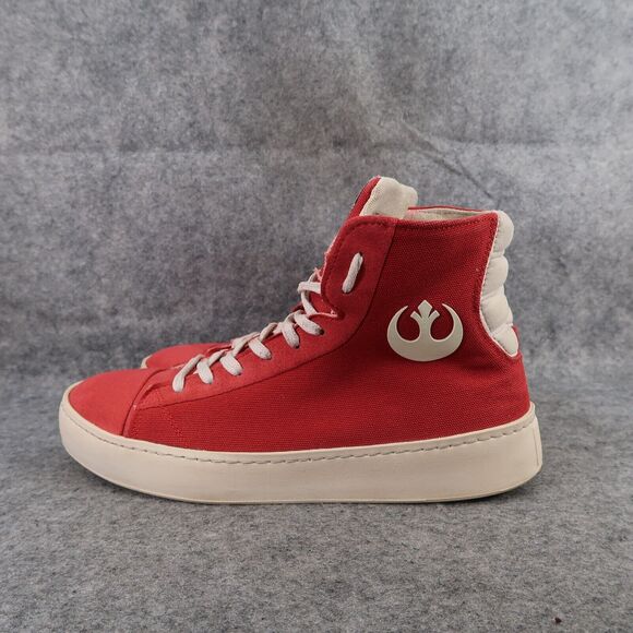 Star Wars Shoes Womens 9 Po Zu Sneakers Resistance Red Boot High Top Trainers - Picture 5 of 14